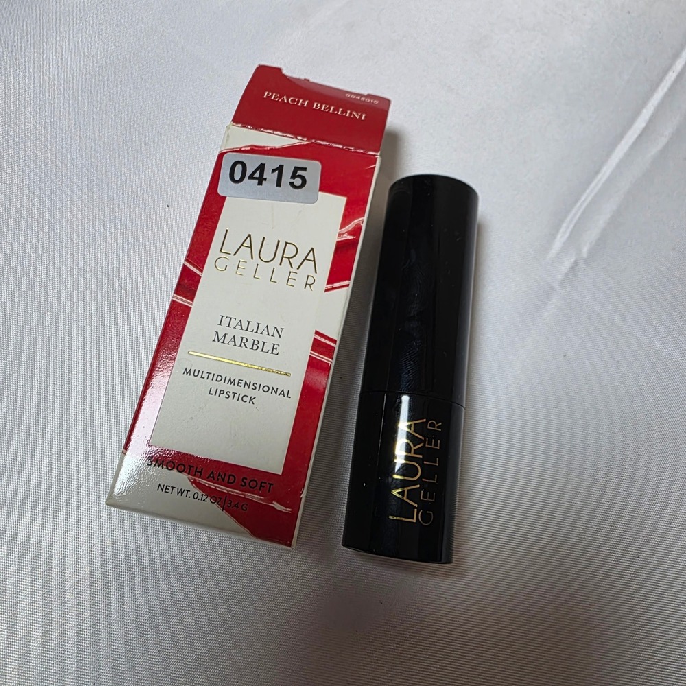 Laura Geller Italian Marble Multidimensional Lipstick Peach Bellini 0.12oz Boxed - Picture 2 of 2
